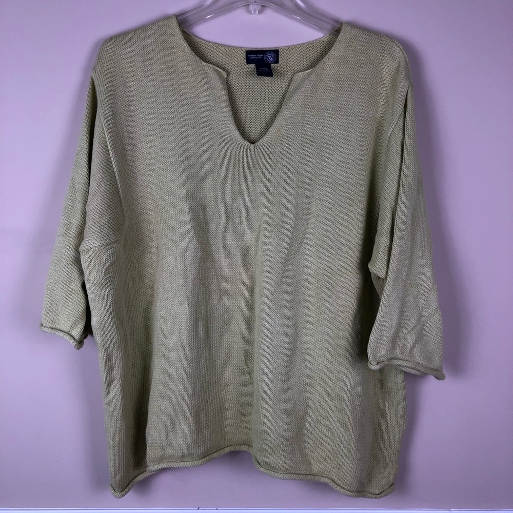 VENEZIA Green Pullover Sweater Size 26/28W